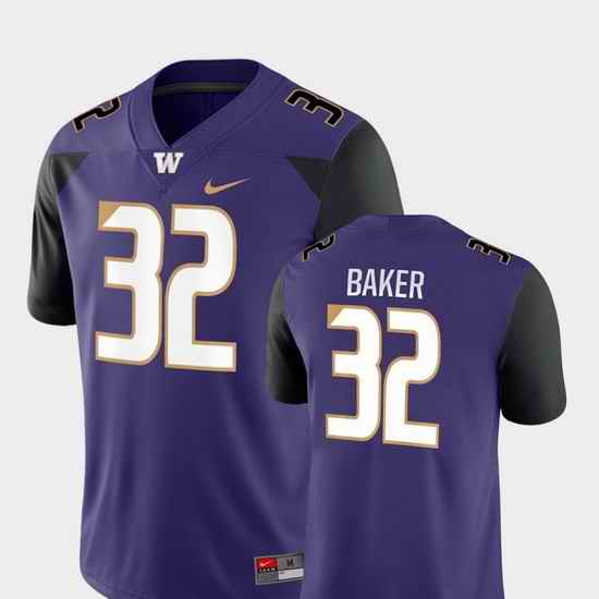 Men Washington Huskies Budda Baker 32 Purple Game College Football Jersey